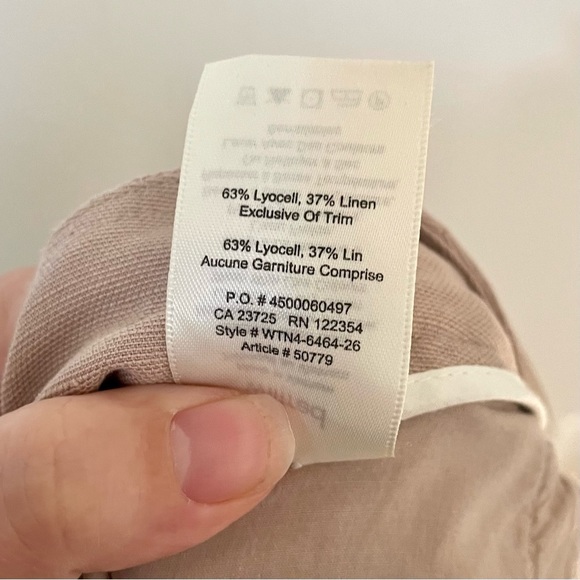 Aritzia  Wilfred Linen Allant Pant Taupe - Picture 11 of 12